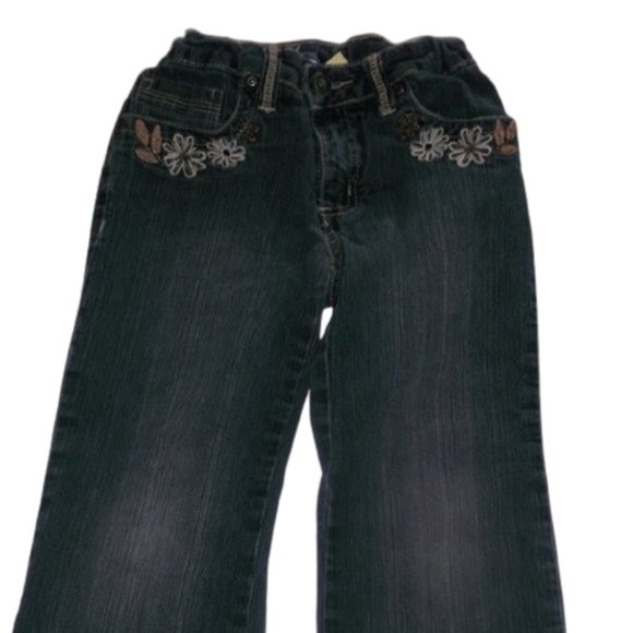 ---  Jeans with Adjustable Waist Girl Size 7 - Picture 1 of 3